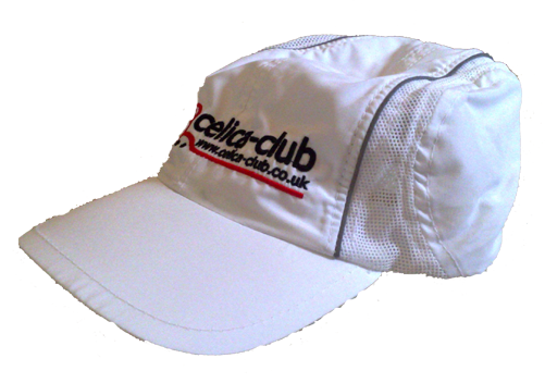 Cap - White Microfibre & Mesh